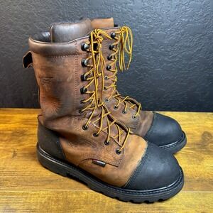 Red Wing 4499 TruWelt Mens 9.5 D Boot 10-inch Waterproof Safety Toe Metguard (2)